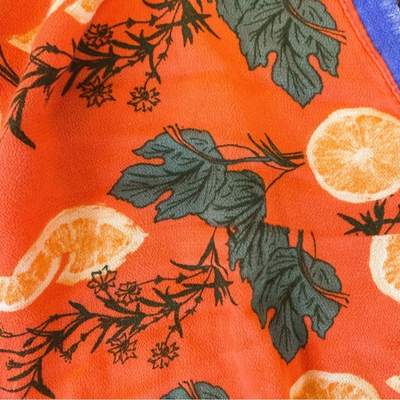 Free People Orange & Flowers Tie Crop Cardigan - Picture 3 of 9